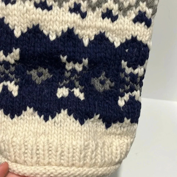 Vintage Handmade Global Rare sweater Mens/Womens Purple Mountain Co 100% wool XL - Picture 11 of 13